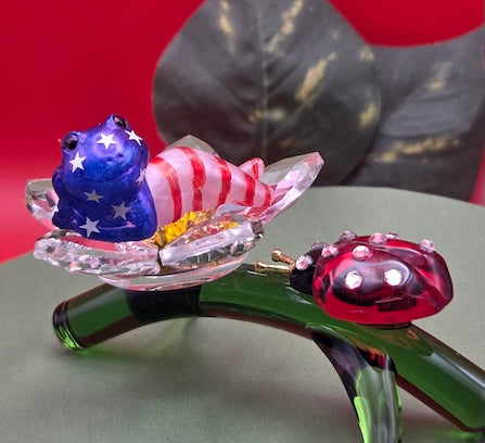 040A Patriotic Frog