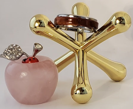 1019 Ring Stabilized Cherry, Size 10 shown